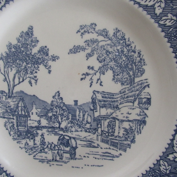 Homer Laughlin Blue Shakespeare Country Plate. - Picture 10 of 10